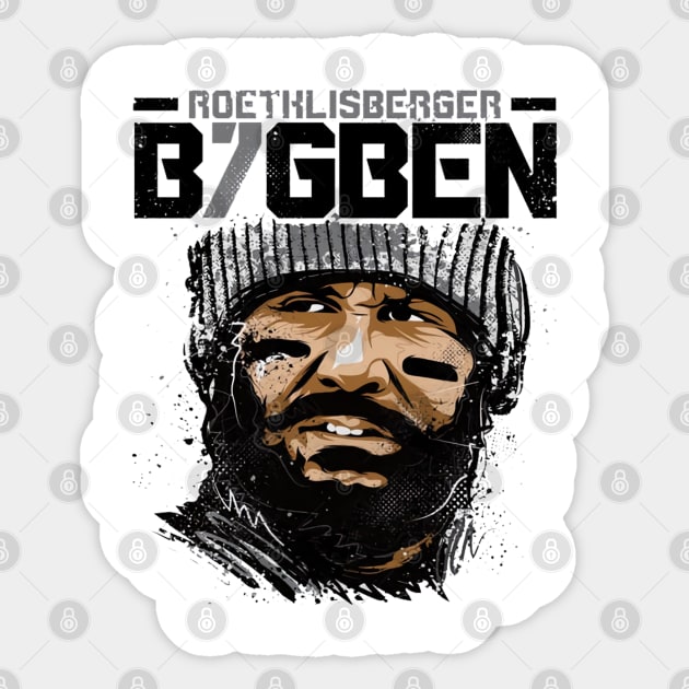 Ben Roethlisberger Pittsburgh Beta Sticker by Buya_Hamkac